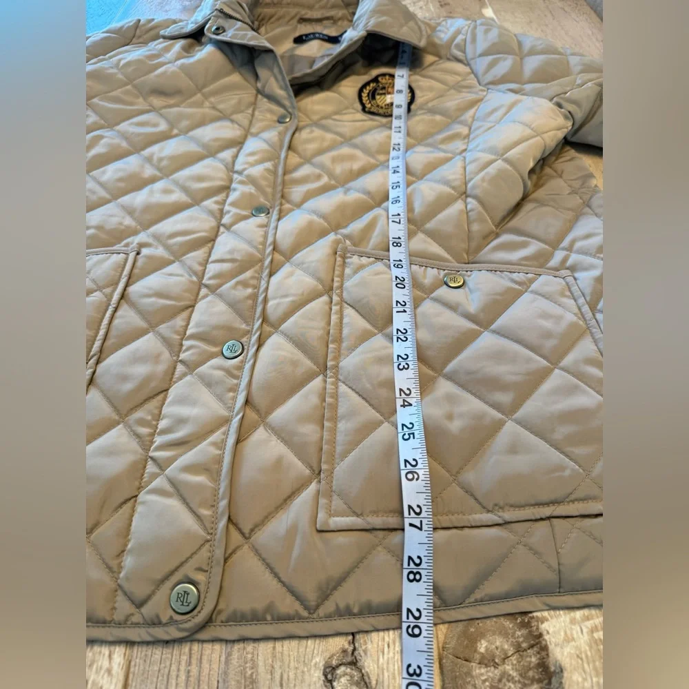 Ralph Lauren Quilted Tan Jacket XL - Picture 7 of 10